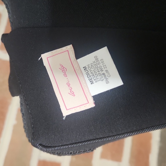 love... ady a-line black dress,  size medium - Picture 4 of 4